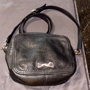 Black Leather Crossbody Bag